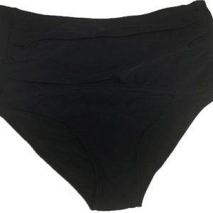 High Waisted Ruched Swim Bottom